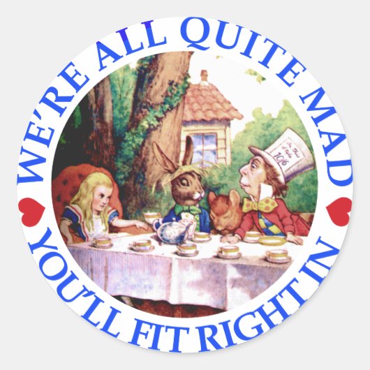 我々は全て完全な不機嫌だ、あなたは右にフィットする ラウンドシール (正面)