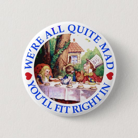 我々は全て完全な不機嫌だ、あなたは右にフィットする 缶バッジ (正面)