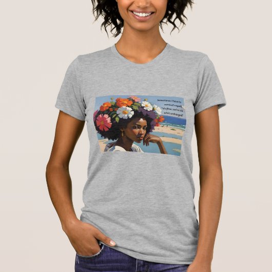 我々は全て少し不安定だおもしろい- Tシャツ (正面)