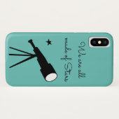 我々は全て星の望遠鏡で作られた引用文 Case-Mate iPhoneケース (裏面(横))