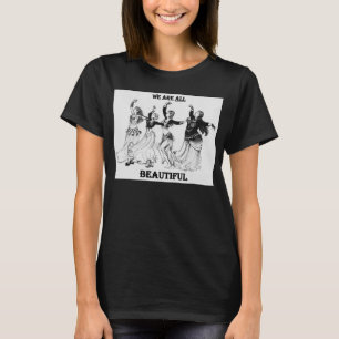 "我々は全て美しい"プラスのサイズVネック Tシャツ