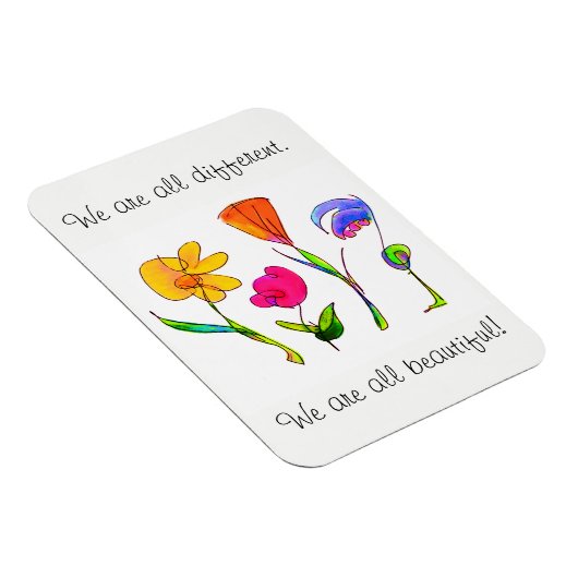 我々は全て美し違うい多様性 マグネット (右側)