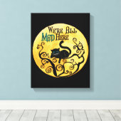 我々は全員の不機嫌はこちら – Cheshire Cat キャンバスプリント (インサイチュ (ウッドフロア))