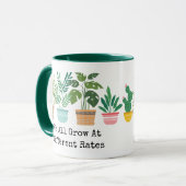 我々は全員ガーデニング違う先生で育つ マグカップ (正面左)