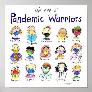 我々は全員パンデミック戦士のポスター ポスター