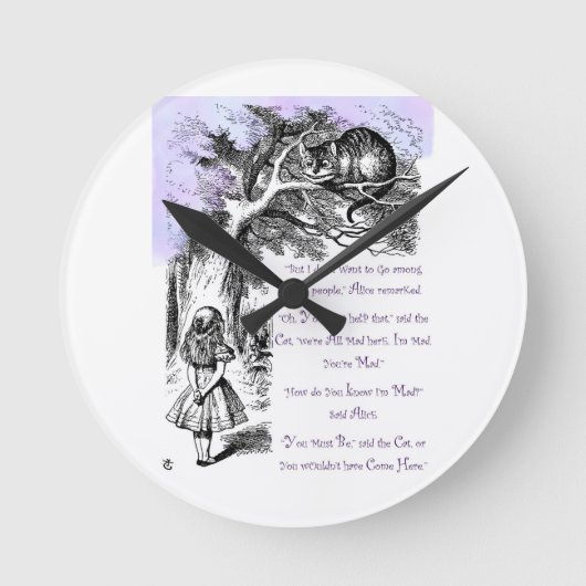 我々は全員不機嫌 ラウンド壁時計 (正面)