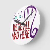 我々は全員不機嫌 ラウンド壁時計 (傾斜)