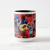 我々は全員人間ここにウィット引用文マグ マグカップ (中央)