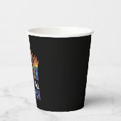 我々は全員人間の虹のLGBTQプライド手を育てる 紙コップ (左)