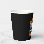我々は全員人間の虹のLGBTQプライド手を育てる 紙コップ (右)
