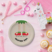 我々は全員興奮している!クリスマスおもしろいホリデーパーティー ペーパープレート (パーティー)