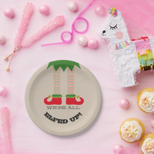 我々は全員興奮している!クリスマスおもしろいホリデーパーティー ペーパープレート (パーティー)