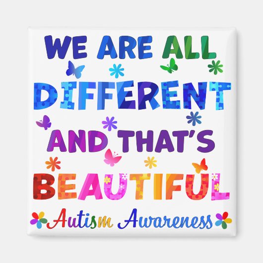 我々は全違う員 マグネット (正面)