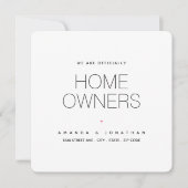 我々は公式に住宅所有者のモダン発表だ 案内状 (正面)