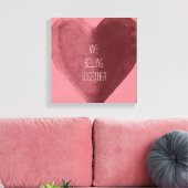 我々は共にハート キャンバスプリント (インサイチュ (リビング))