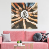 我々は共に多くの文化の一つである キャンバスプリント (インサイチュ (リビング))