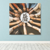 我々は共に多くの文化の一つである キャンバスプリント (インサイチュ (ウッドフロア))