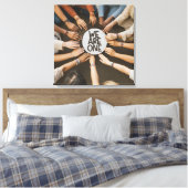 我々は共に多くの文化の一つである キャンバスプリント (インサイチュ (寝室))