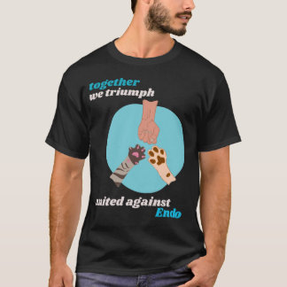 我々は共に子宮内膜症に統一された勝利する Tシャツ