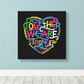 我々は共に強い キャンバスプリント (インサイチュ (ウッドフロア))