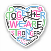 我々は共に強い シール (正面)