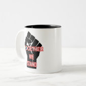 我々は共に立つ ツートーンマグカップ (正面左)