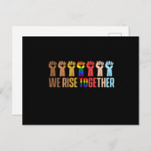 我々は共に運動の同性愛の両性贈与を起こす ポストカード (正面/裏面)