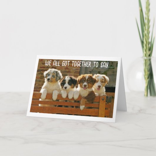 我々は共得に「おめでとう」と言う シーズンカード (正面)