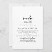 我々は再びモダンエレガント誓う 招待状 (正面)