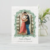 我々は写真と松の枝のアーチのフレームを駆け落ち シーズンカード (スタンド正面)