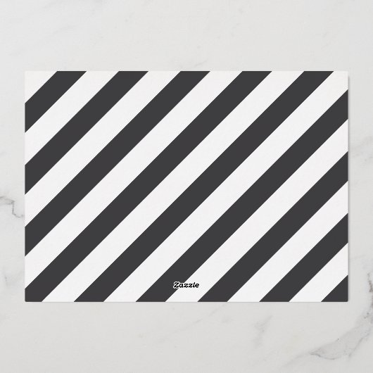 我々は写真のおもしろいクリスマスフォイルのホリデーカードを試した 箔シーズンカード (裏面)