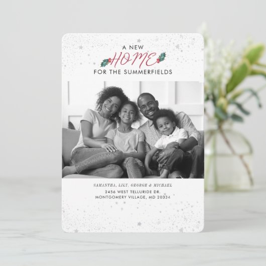 我々は写真を移動クリスマスホリデーズムービング 案内状 (スタンド正面)