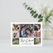 我々は写真エレガントコラージュ結婚の 案内ポストカード (スタンド正面)