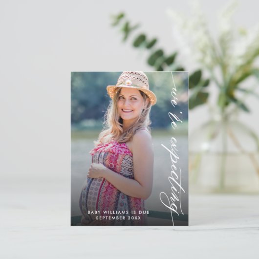 我々は写真妊娠の発表を期待している ポストカード (スタンド正面)