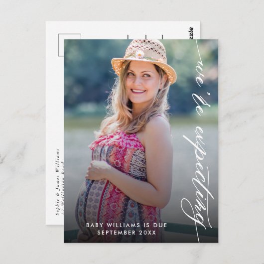 我々は写真妊娠の発表を期待している ポストカード (正面/裏面)