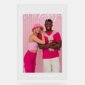 我々は写真婚約した婚約パーティ アクリルサイン (正面)