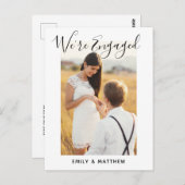 我々は写真婚約した婚約パーティ ポストカード (正面/裏面)