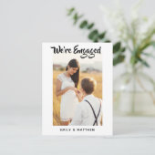我々は写真婚約した婚約パーティ ポストカード (スタンド正面)