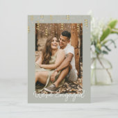 我々は写真婚約した婚約パーティ 招待状 (スタンド正面)