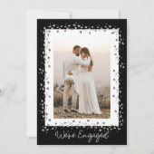 我々は写真婚約した婚約パーティ 招待状 (正面)