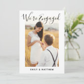 我々は写真婚約した婚約パーティ 招待状 (スタンド正面)