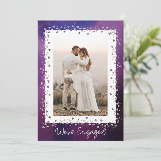 我々は写真婚約した婚約パーティ 招待状 (スタンド正面)