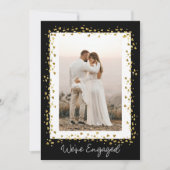 我々は写真婚約した婚約パーティ 招待状 (正面)