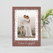 我々は写真婚約した婚約パーティ 招待状 (スタンド正面)