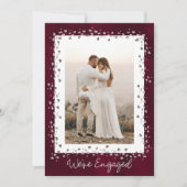 我々は写真婚約した婚約パーティ 招待状 (正面)