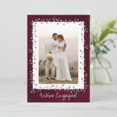 我々は写真婚約した婚約パーティ 招待状 (スタンド正面)