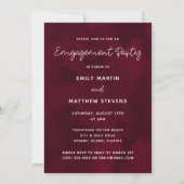 我々は写真婚約した婚約パーティ 招待状 (裏面)