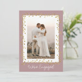 我々は写真婚約した婚約パーティ 招待状 (スタンド正面)