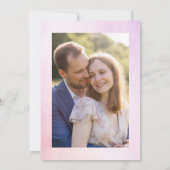 我々は写真婚約した婚約パーティ 招待状 (裏面)