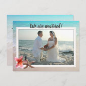 我々は写真結婚した結婚の新婚である ポストカード (正面/裏面)